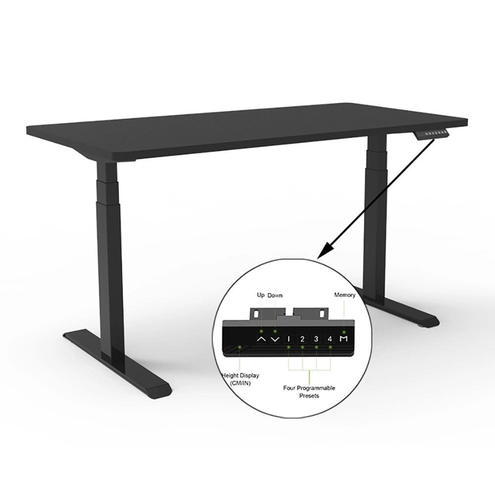 Office Furniture Computer Workstation Adjustable Electric 3 Stages Standing Desk