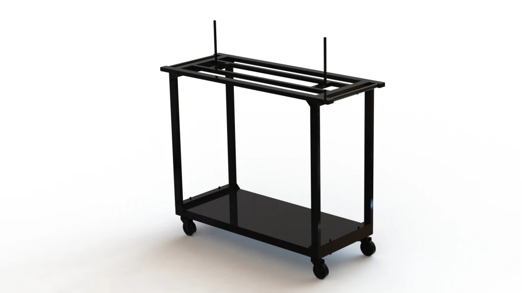 Metal Display Stand Movable Drink Rack with Wheels