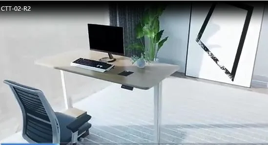 スマートオフィスコンピュータ調節可能なリフトテーブル、家庭用家具の高さ調節可能な電気デスク